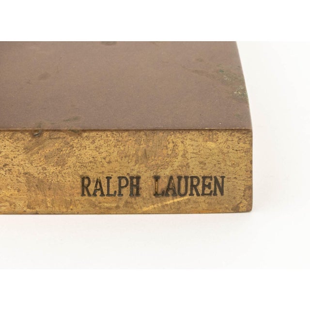 Ralph Lauren Adjustable Brass Table Lamps, Pair For Sale - Image 9 of 9