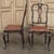 Burnt Umber Set of Eight Antique Oak Chippendale Dining Chairs With Leather For Sale - Image 8 of 18