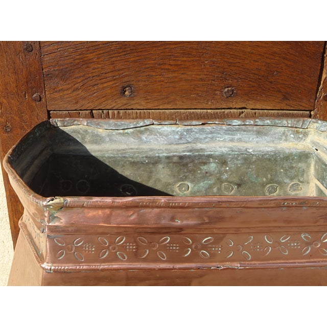 Antique Copper Fountain on Oak Base For Sale - Image 6 of 18