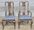 Late 20th Century Set of 8 Baker Furniture Solid Oak Queen Anne Style Dining Room Chairs For Sale - Image 10 of 14