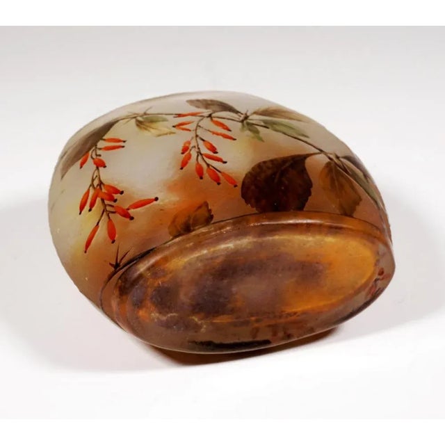 Art Nouveau Cameo Vase with Barberry Decor from Daum Nancy, France For Sale - Image 6 of 7