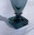 Mid 20th Century Vintage Mid 20th Century Slate Blue Glass Footed Vase For Sale - Image 5 of 9