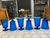 1970s Vintage Electric Blue by Independence Glass - Iced Tea or Anything Goblets - Set of 6 For Sale - Image 5 of 8