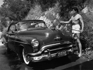 "Rock Hudson at Home" 1952 Photograph by Sid Avery (11x14 Print)