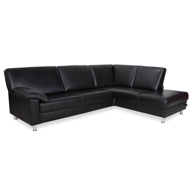 Concept Plus Corner Sofa in Black Leather from Ewald Schillig For Sale - Image 17 of 17