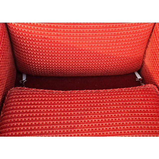 Red Vintage Lounge Chair Attributed to Harvey Probber For Sale - Image 8 of 10