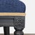 Elegant 5-Piece Dining Set With Glass Table and Blue Upholstered Chairs For Sale - Image 10 of 16