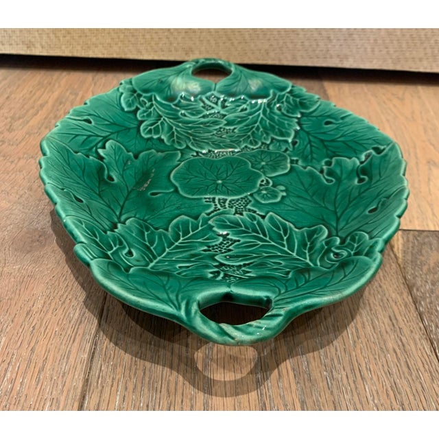 Italian 1980s Italian Majolica Serving Platter For Sale - Image 3 of 8