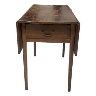19th Century English Pearwood Pembroke Table With Drop Leaves For Sale