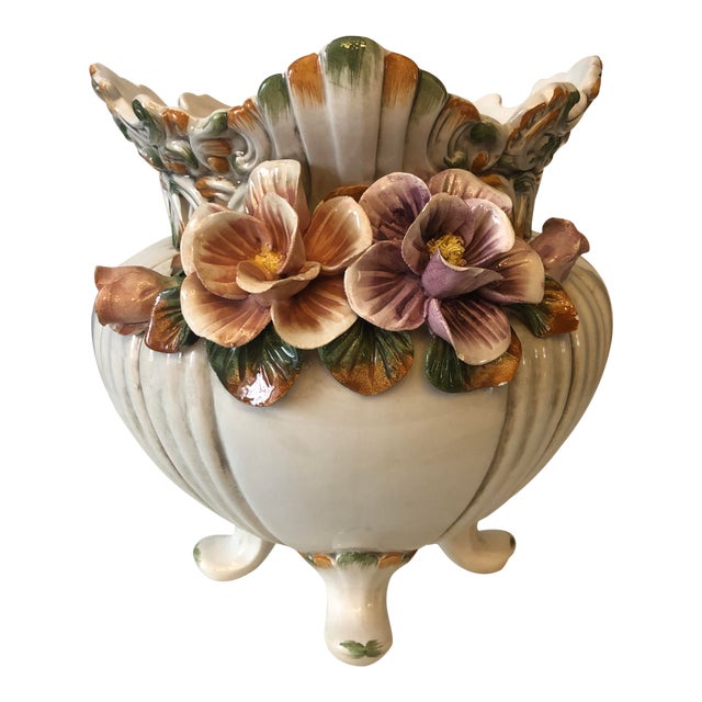 Antique Porcelain Hand Painted Vase Made in Italy Chairish