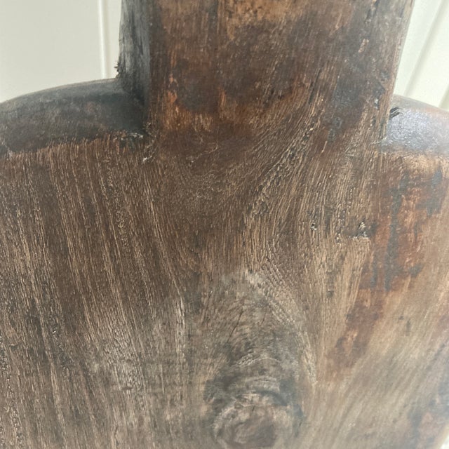 18th Century Virginia Monolithic Poplar Wood Primitive Bread Peel— 32"h For Sale - Image 12 of 12