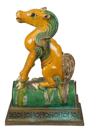 Chinese Sancai-Glazed Roof Tile