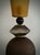 2000 - 2009 Mid-Century Round Dove Gray and Smoky Murano Art Glass and Brass Table Lamp, 2000 For Sale - Image 5 of 10