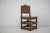 Large Antique Swedish Baroque Brown Pine Chair For Sale - Image 6 of 11