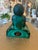 Glass Art Deco Malachite Glass Nude Figural Ashtray For Sale - Image 7 of 16