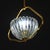 1950s Art Decò Barovier E Toso Murano Glass and Brass Pendant Light For Sale - Image 10 of 14
