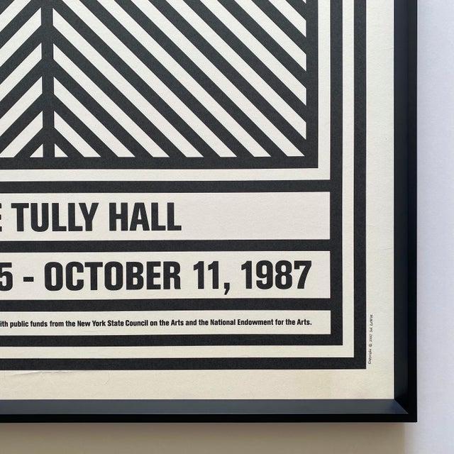 Sol LeWitt Vintage 1987 Modernist Silkscreen Print Framed Extra Large Twenty-Fifth New York Film Festival Poster For Sale - Image 17 of 18