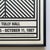 Sol LeWitt Vintage 1987 Modernist Silkscreen Print Framed Extra Large Twenty-Fifth New York Film Festival Poster For Sale - Image 17 of 18