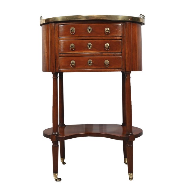 Louis XVI Mahogany Drum Table, Late 18th Century For Sale