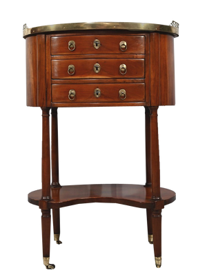Louis XVI Mahogany Drum Table, Late 18th Century