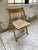 Beech and Straw Folding Chair, 1980s For Sale - Image 6 of 18