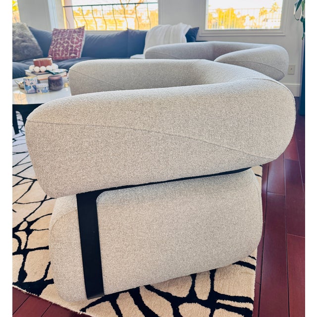 Beautiful Designer Swivel Chairs purchased new 2 years ago and kept in excellent, like-new condition. High-quality, well-...