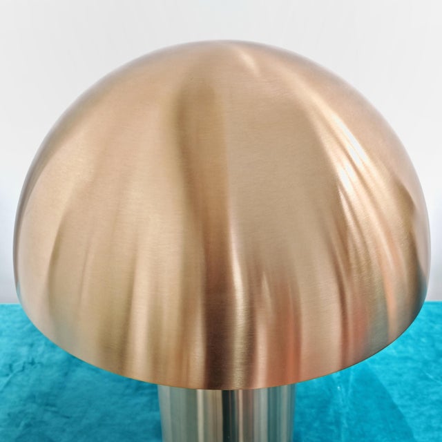 Early 21st Century Atollo Table Lamp in Gold Metal by Vico Magistretti for Oluce, 2010s For Sale - Image 5 of 11