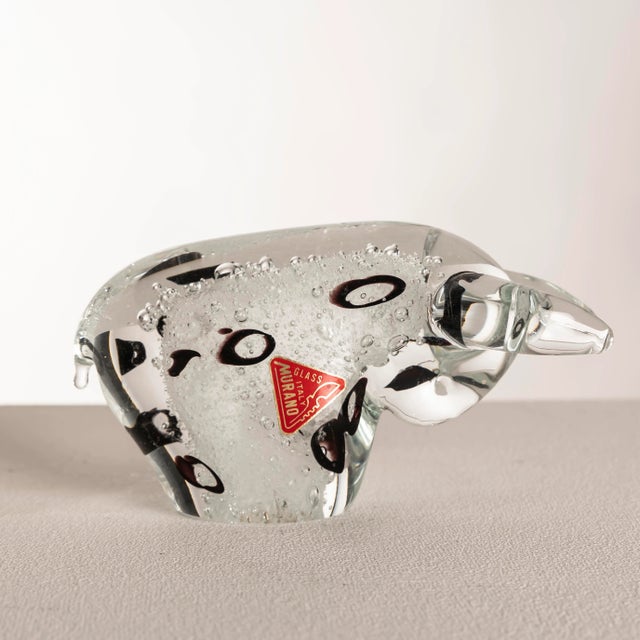 Murano Glass Bull Sculpture, Italy, 1960s For Sale - Image 11 of 11