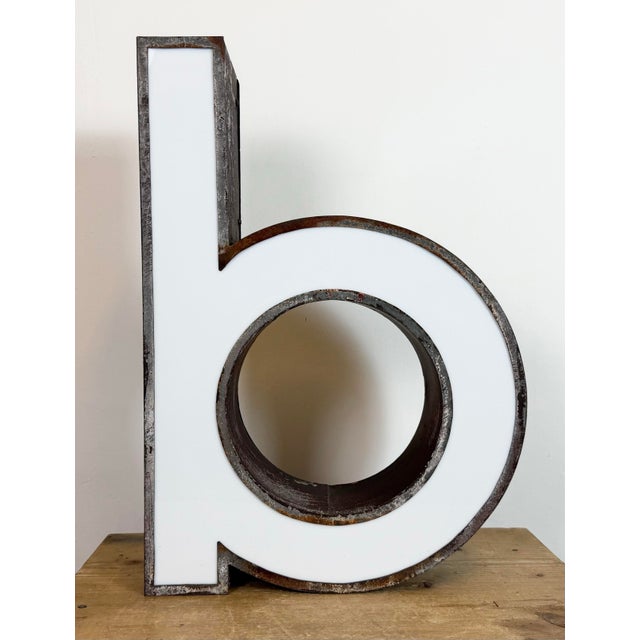 1960s Vintage Illuminated Advertising Letter B, 1960s For Sale - Image 5 of 16