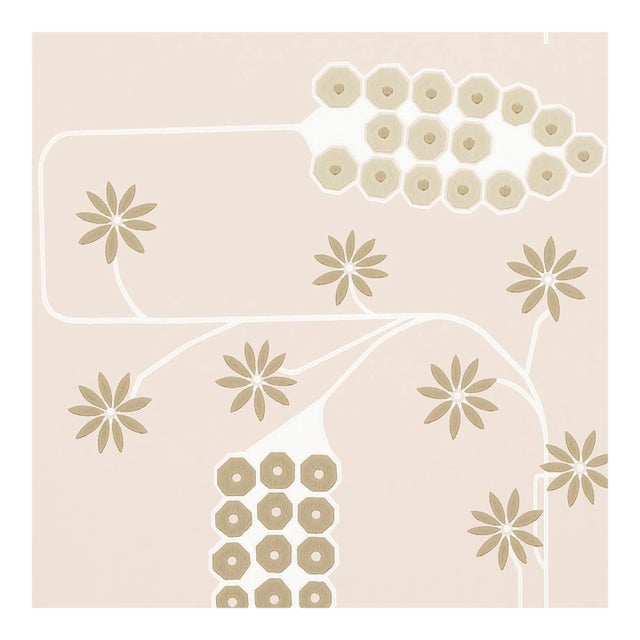 Sample - Schumacher x Neisha Crosland Hollywood Grape Wallpaper in Plaster For Sale