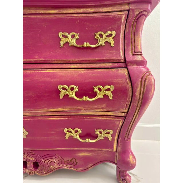This one-of-a-kind Rococo Revival–style chest of drawers has been artistically refinished by an independent atelier,...