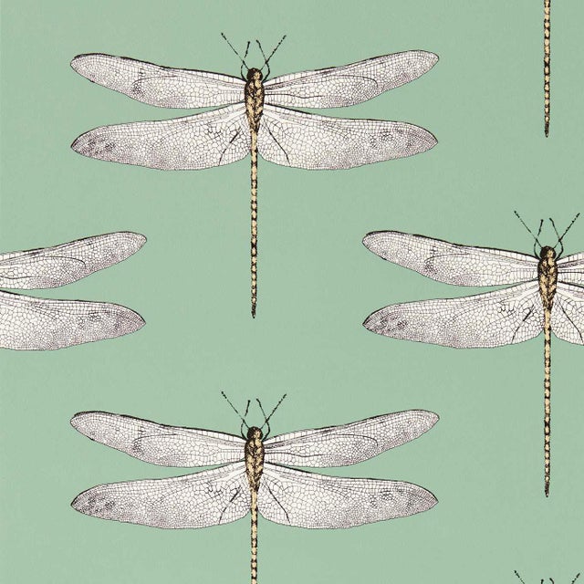 Harlequin Demoiselle Wallpaper in Seaglass/First Light/Sand For Sale