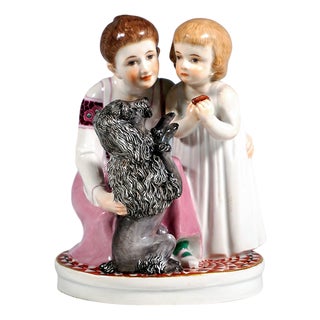 Art Nouveau Group Figurine by Max Bochmann for Meissen, 1912 For Sale