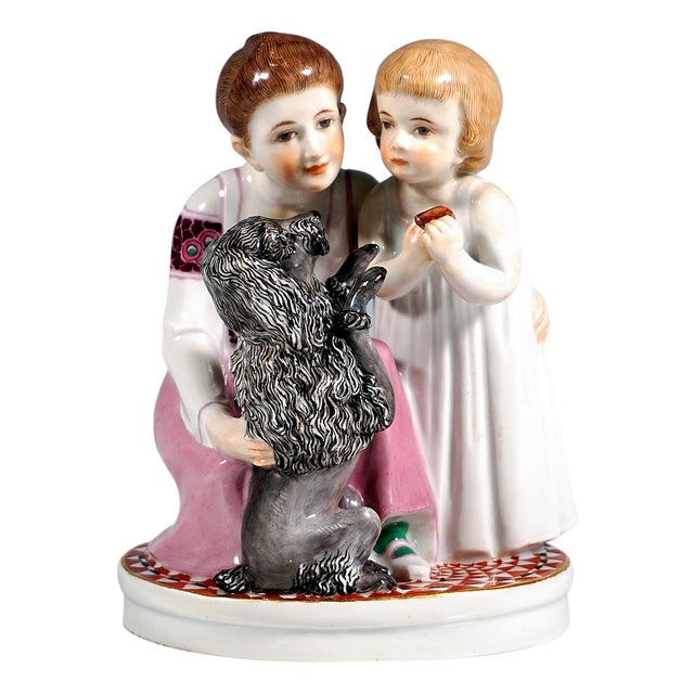 Art Nouveau Group Figurine by Max Bochmann for Meissen, 1912 For Sale