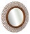 Mid-Century Modern Rattan Wall Mirror from Olaf Von Bohr, Italy, 1960s For Sale