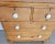 Antique Pine 2 Over 2 Chest of Drawers With White Ceramic Knobs and Original Key From England - Circa 1890 For Sale - Image 4 of 13