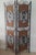 Asian Vintage Oriental Style 3 Panel Room Divider Wrought Iron Frame For Sale - Image 3 of 8