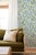 Hydrangea Blooms Floral Grasscloth Wallpaper by House Party | Nikko Blue | 6 Yards For Sale - Image 4 of 7