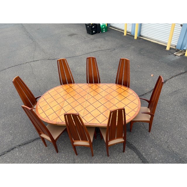 1960s Vintage Custom Made Mid Century Modern Dining Set For Sale - Image 5 of 10
