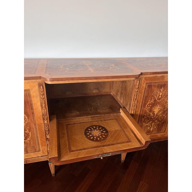 19th Century 20th Century Inlaid Sideboard with Bar Compartment and Drawers, 1890s For Sale - Image 5 of 10