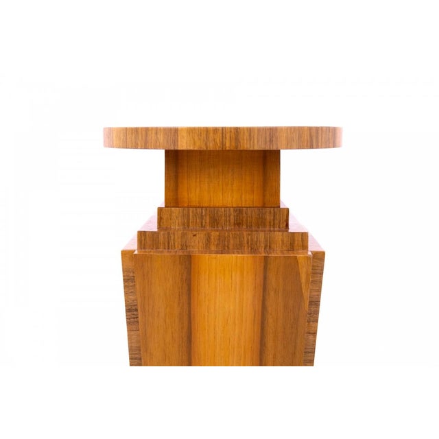 Mid-20th Century Art Deco Pedestals, Poland, 1950s For Sale - Image 9 of 12