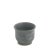 Japanese Minimalistic Black Burnt Raku Ceramics Earth Tea Cups by Laab Milano, Set of 3 For Sale - Image 4 of 7