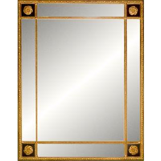 The Douglas is a study in disciplined ornament  a clean rectangular gold frame accented with beaded corner blocks and a...