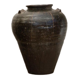Large Spice Route Burmese Martaban Jar For Sale