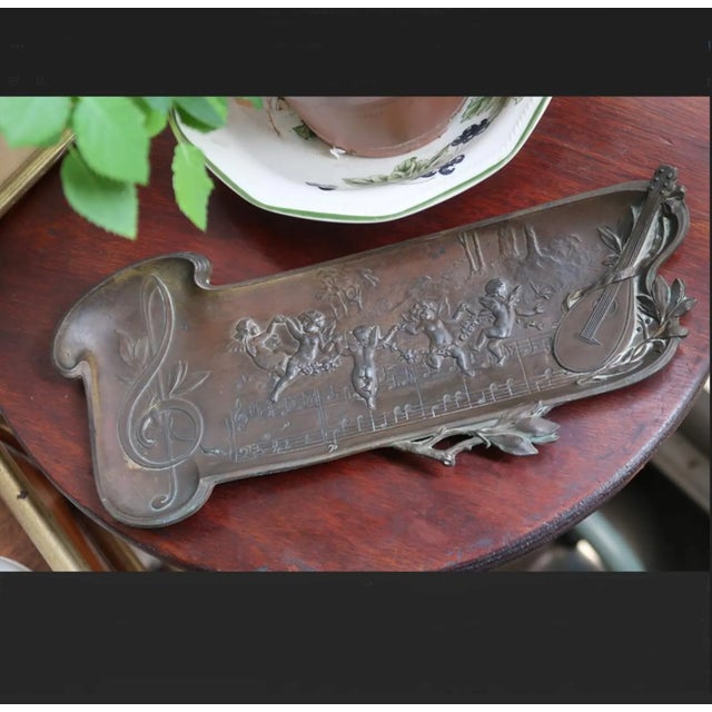 Gray Art Nouveau 1900 Catchall For Sale - Image 8 of 11