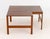 Ole Knudsen and Torben Lind for France and Son Walnut Corner Table, on five supports. 20.5" H x 37.25" W x 37.25" D....