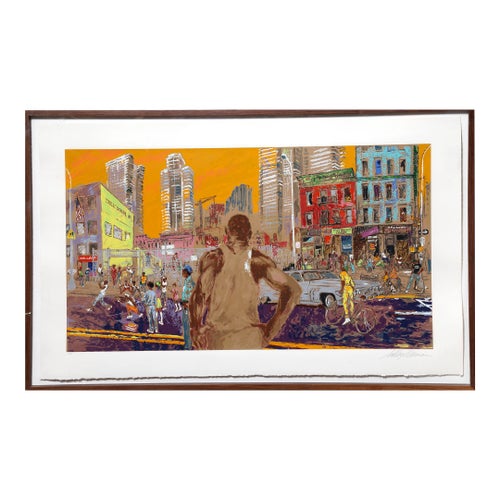 Harlem Streets, Leroy Neiman Serigraph, Signed in Pencil