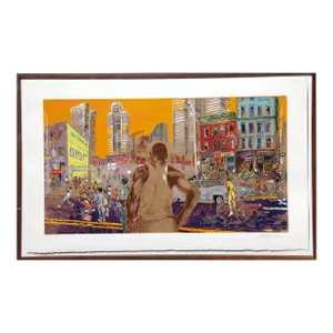 Harlem Streets, Leroy Neiman Serigraph, Signed in Pencil
