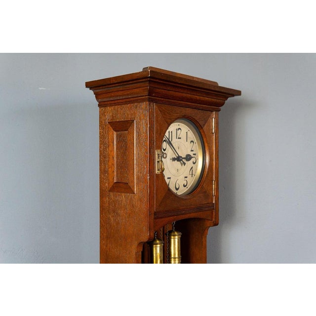 Antique Art Nouveau Standing Clock from Gustav Becker For Sale - Image 5 of 18