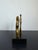 Modern Abstract Geometric Bronze Sculpture on Black Granite Base, Brazil 1980s For Sale - Image 4 of 12